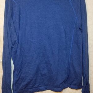 The North Face Men's Long Sleeve Blue Tee